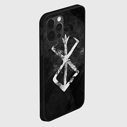 Чехол для iPhone 12 Pro BERSERK LOGO GRUNGE, цвет: 3D-черный — фото 2