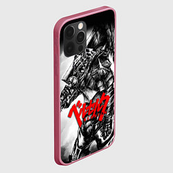 Чехол для iPhone 12 Pro BERSERK ANIME БЕРСЕРК, цвет: 3D-малиновый — фото 2