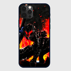 Чехол для iPhone 12 Pro БЕРСЕРК ОГНЕННЫЙ BERSERK, цвет: 3D-черный