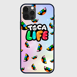 Чехол для iPhone 12 Pro Toca Life: Smile Logo, цвет: 3D-черный