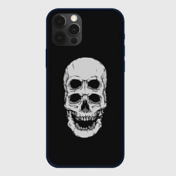 Чехол для iPhone 12 Pro Terrible Skull, цвет: 3D-черный