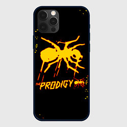 Чехол для iPhone 12 Pro The Prodigy логотип, цвет: 3D-черный