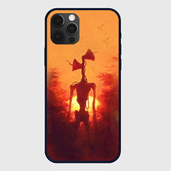 Чехол iPhone 12 Pro СИРЕНОГОЛОВЫЙ НА ЗАКАТЕ