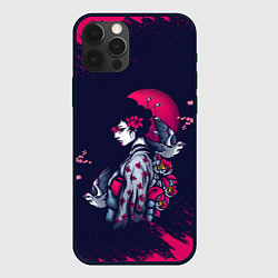 Чехол iPhone 12 Pro ДЕВУШКА В КИМОНО И ПТИЦАМИ