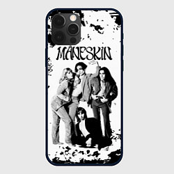 Чехол для iPhone 12 Pro Maneskin Монэскин, рок - группа, цвет: 3D-черный