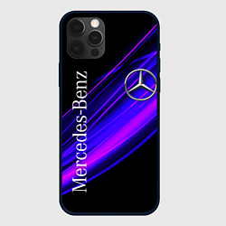 Чехол iPhone 12 Pro MERCEDES-BENZ МЕРСЕДЕС-БЕНЗ ПУРПУРНЫЙ