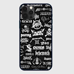 Чехол iPhone 12 Pro ЛОГОТИПЫ МЕТАЛ ГРУПП METAL BANDS LOGO