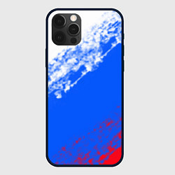 Чехол iPhone 12 Pro Флаг РФ триколор
