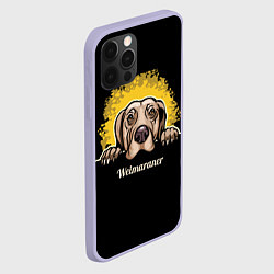 Чехол для iPhone 12 Pro Веймаранер Weimaraner, цвет: 3D-светло-сиреневый — фото 2