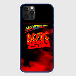 Чехол для iPhone 12 Pro ACDC - BIG GUN, цвет: 3D-тёмно-синий