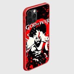 Чехол для iPhone 12 Pro GOD OF WAR ГОД ОФ ВАР БРЫЗГИ ГРАНЖ, цвет: 3D-красный — фото 2