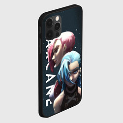 Чехол для iPhone 12 Pro Vi and Jinx, цвет: 3D-черный — фото 2