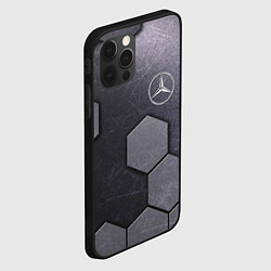 Чехол для iPhone 12 Pro Mercedes-Benz vanguard pattern, цвет: 3D-черный — фото 2