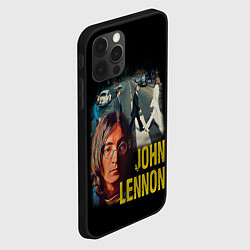Чехол для iPhone 12 Pro The Beatles John Lennon, цвет: 3D-черный — фото 2
