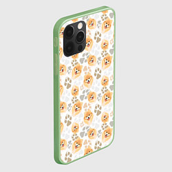 Чехол для iPhone 12 Pro Собака Чау-Чау, цвет: 3D-салатовый — фото 2