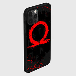 Чехол для iPhone 12 Pro GOD OF WAR CRATOS LOGO, цвет: 3D-черный — фото 2