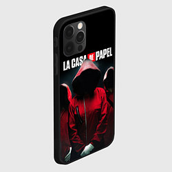 Чехол для iPhone 12 Pro БУМАЖНЫЙ ДОМ, ГЕРОИ В МАСКАХ, цвет: 3D-черный — фото 2