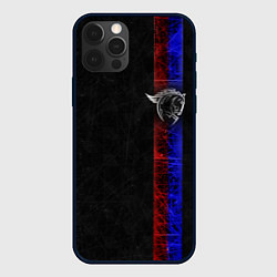 Чехол для iPhone 12 Pro ЦСКА Москва black theme, цвет: 3D-черный