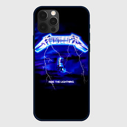 Чехол для iPhone 12 Pro Ride the Lightning - Metallica, цвет: 3D-черный