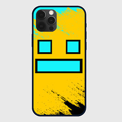 Чехол iPhone 12 Pro GEOMETRY DASH SMILE БРЫЗГИ КРАСОК