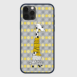 Чехол iPhone 12 Pro Милая жирафа в шарфе
