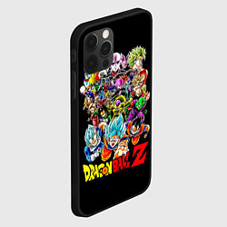 Чехол для iPhone 12 Pro Персонажи Dragon Ball, цвет: 3D-черный — фото 2
