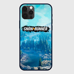 Чехол iPhone 12 Pro SnowRunner СноуРаннер логотип