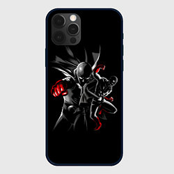 Чехол для iPhone 12 Pro One Punch Man Saitama, цвет: 3D-черный