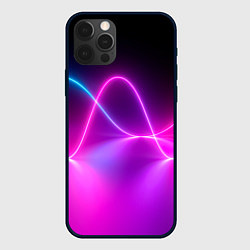 Чехол iPhone 12 Pro Лучи света pink theme