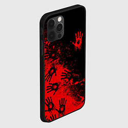 Чехол для iPhone 12 Pro Death Stranding Отпечаток рук паттерн, цвет: 3D-черный — фото 2