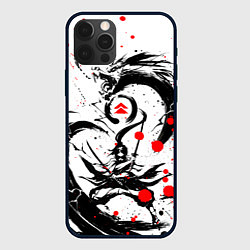 Чехол для iPhone 12 Pro GHOST OF TSUSHIMA ДРАКОН НА СПИНЕ, цвет: 3D-черный