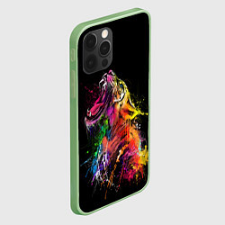 Чехол для iPhone 12 Pro Тигр 2022 Tigr, цвет: 3D-салатовый — фото 2