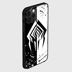 Чехол для iPhone 12 Pro WARFRAME STALKER BLACK WHITE СТАЛКЕР, цвет: 3D-черный — фото 2