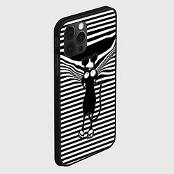 Чехол для iPhone 12 Pro Кот рвет тельняшку, цвет: 3D-черный — фото 2