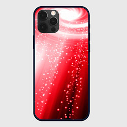 Чехол для iPhone 12 Pro Красная космическая спираль, цвет: 3D-черный