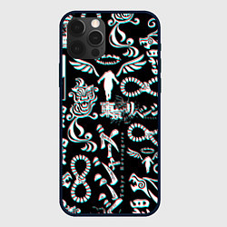 Чехол для iPhone 12 Pro ТОКИЙСКИЕ МСТИТЕЛИ ГЛИТЧ, GLITCH, цвет: 3D-черный