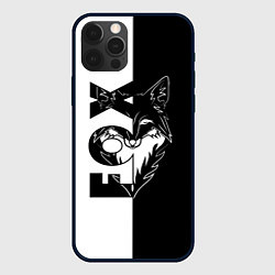 Чехол для iPhone 12 Pro FOX Лис, цвет: 3D-черный