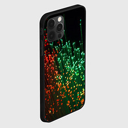 Чехол для iPhone 12 Pro Неоновые светящиеся палочки, цвет: 3D-черный — фото 2