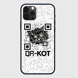 Чехол iPhone 12 Pro QR код котик