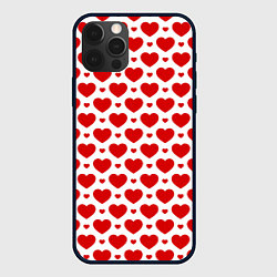 Чехол iPhone 12 Pro Сердечки - любовь