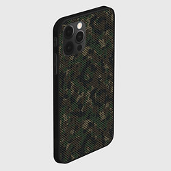 Чехол для iPhone 12 Pro Камуфляж: лесной, цвет: 3D-черный — фото 2