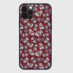 Чехол iPhone 12 Pro Skulls & roses