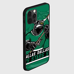 Чехол для iPhone 12 Pro Dallas Stars, Даллас Старз, цвет: 3D-черный — фото 2