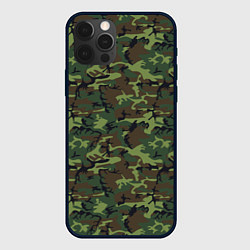 Чехол iPhone 12 Pro Камуфляж Нато Вудленд woodland
