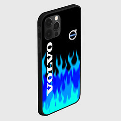 Чехол для iPhone 12 Pro Volvo размытый огонь, цвет: 3D-черный — фото 2