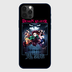 Чехол iPhone 12 Pro Клинок, рассекающий демонов - плакат