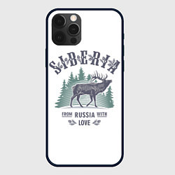 Чехол для iPhone 12 Pro SIBERIA из России с Любовью, цвет: 3D-черный