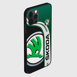 Чехол для iPhone 12 Pro SKODA AUTO ШКОДА АВТО, цвет: 3D-черный — фото 2