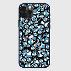 Чехол iPhone 12 Pro BMW PATTERN LOGO