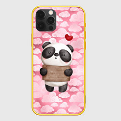 Чехол iPhone 12 Pro Панда с сердечком love